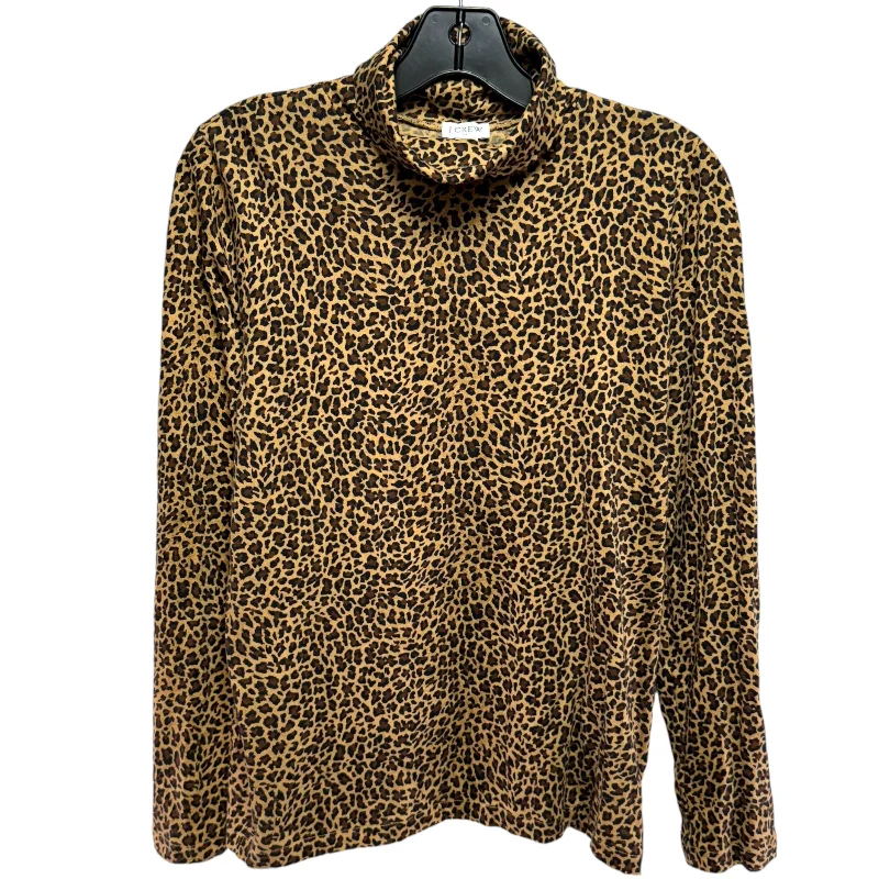 Top Long Sleeve By J. Crew In Animal Print, Size: Xs Relaxed Men's Australian 