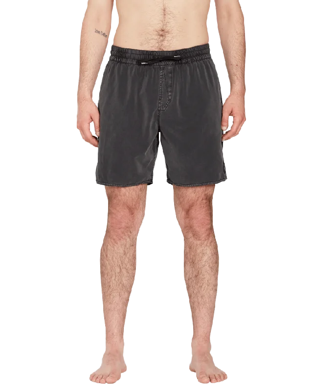 Center Swimshorts in Black Artistic Men's Avant