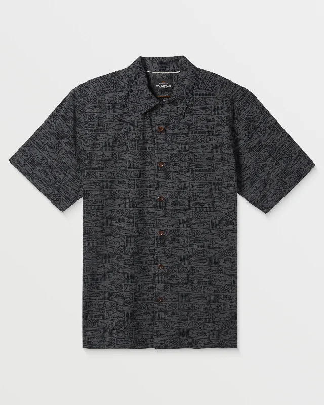 Waterman Hana Bay Shirt - Black Adventure