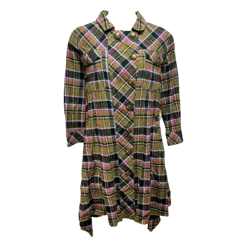 Coat Other By Aratta In Plaid Pattern, Size: M Relaxed Men's Beach