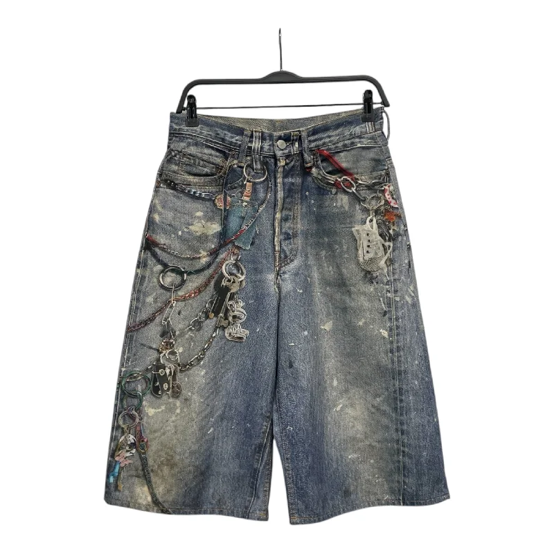 Acne Studios/Shorts/44/Denim/IDG/Graphic/3d print/ Traditional Men's Wool