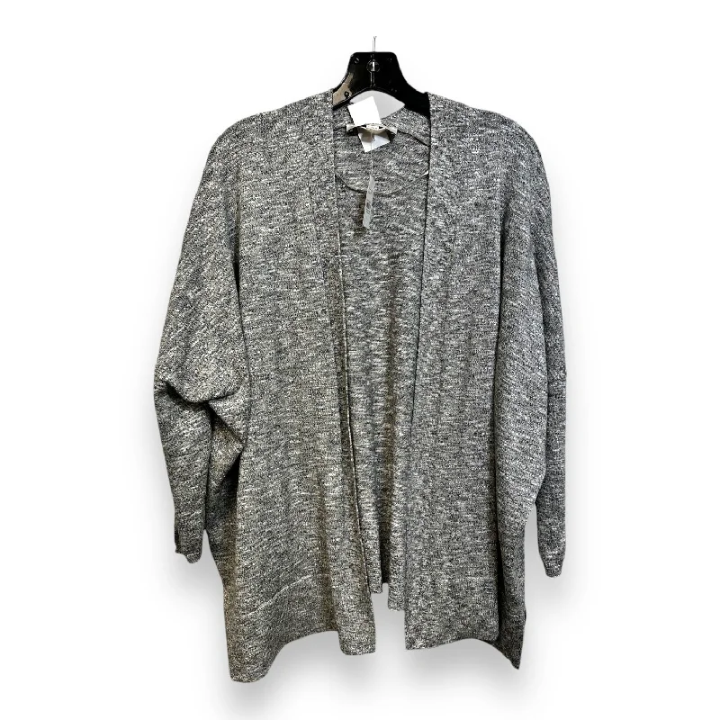 Cardigan By Loft O In Silver, Size: S Streetwear Style