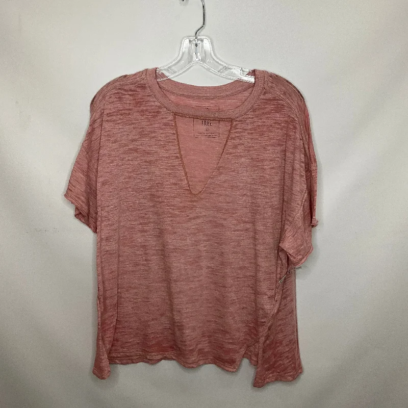 Pink Top Short Sleeve We The Free, Size S Vacation