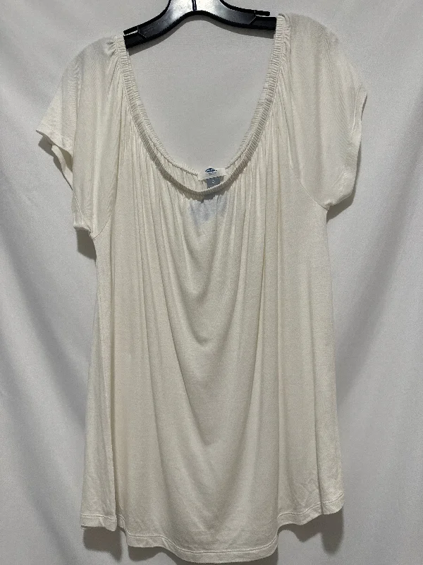 Top Short Sleeve By Old Navy In White, Size: Xl Earthy Men's Sustainable 