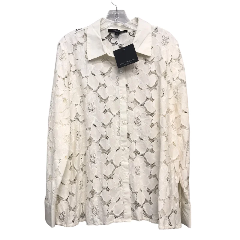 Top Ls By Marc New York In White, Size:Xl Preppy Men's College