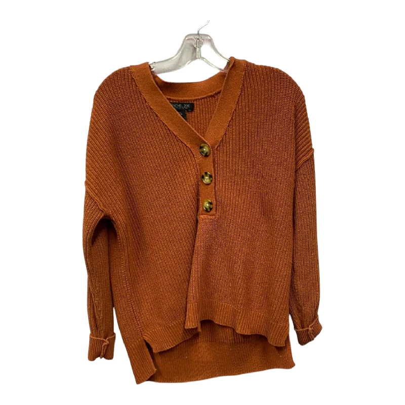 Sweater By Rachel Zoe In Orange, Size:S Youthful Men's Pop