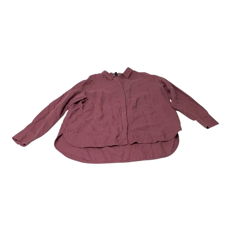 Top Long Sleeve By Athleta In Maroon, Size: Xl Artistic Men's Hand