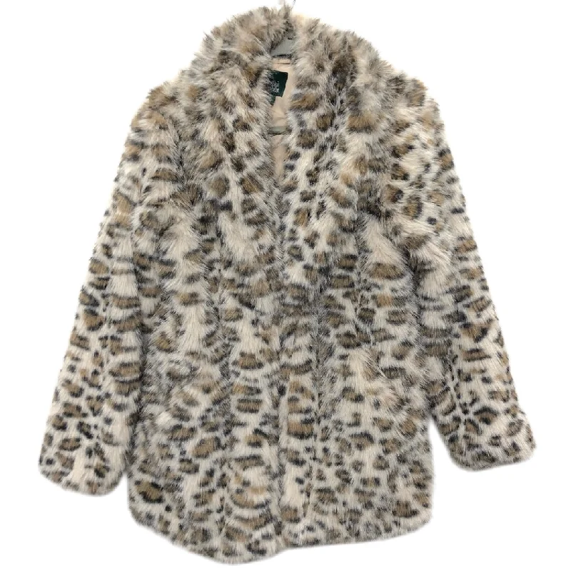 Coat Faux Fur & Sherpa By Wild Fable In Animal Print, Size:S Laid