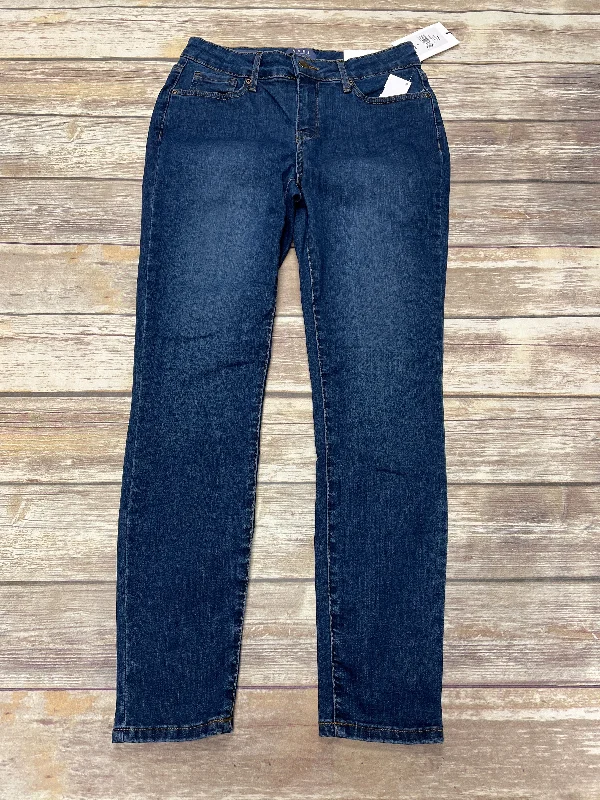 Jeans Skinny By Not Your Daughters Jeans In Blue Denim, Size: 4 Unique Men's Upcycled