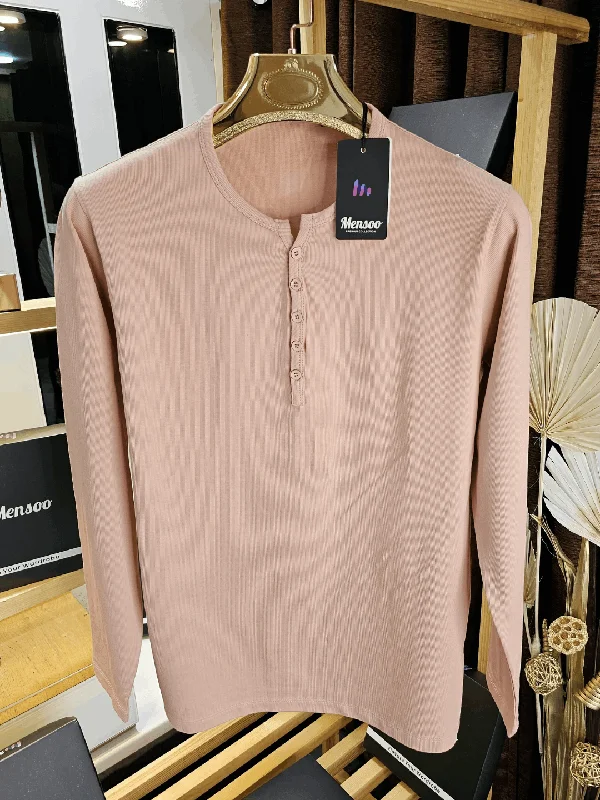 Hanley Full Sleave T Shirt Pink Confident Men's Power