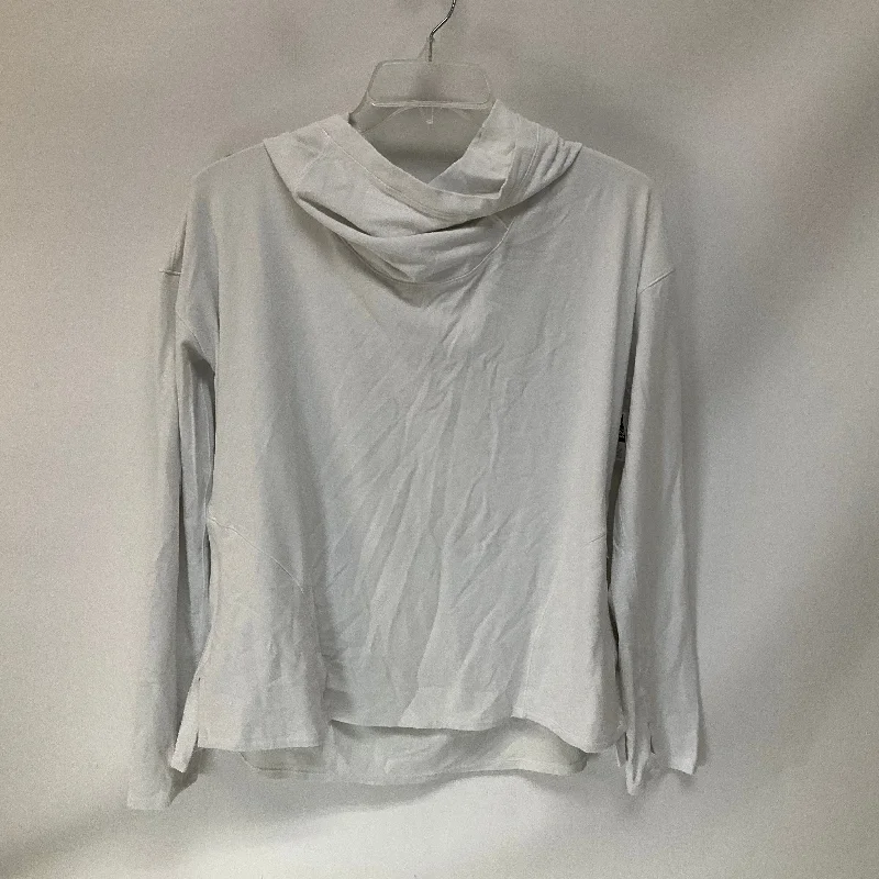 Athletic Top Long Sleeve Collar By Lululemon In White, Size: 10 Elegant Men's Cashmere Athletic Top Long Sleeve Collar By Lululemon In White, Size: 10 Elegant Men's Cashmere