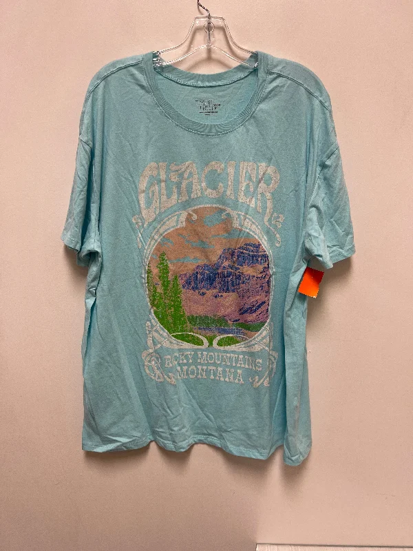 Top Short Sleeve By Time And Tru In Blue, Size: 3x Tough Men's Military