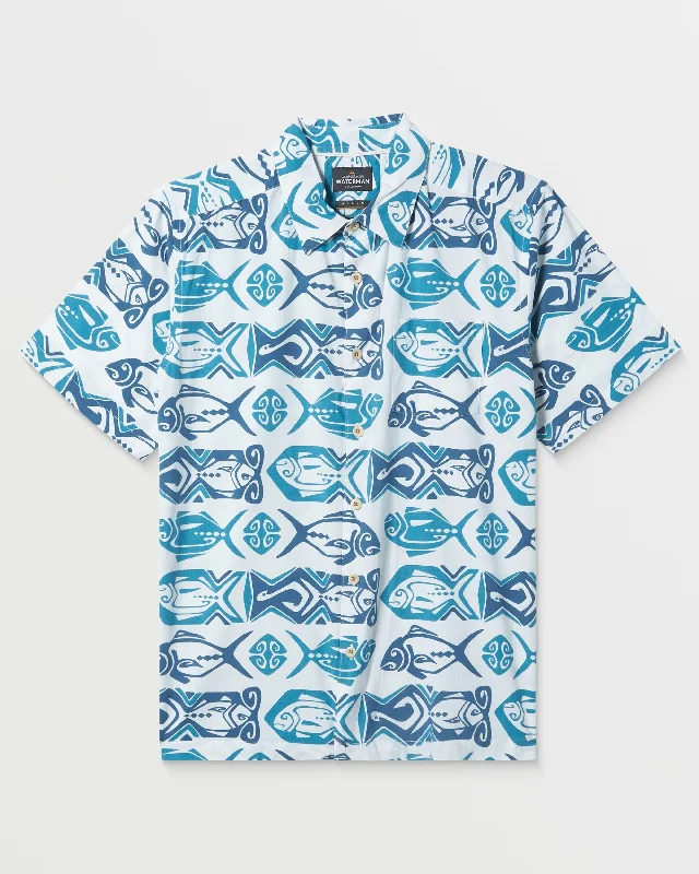 Waterman Band O Fish Shirt - White Beach