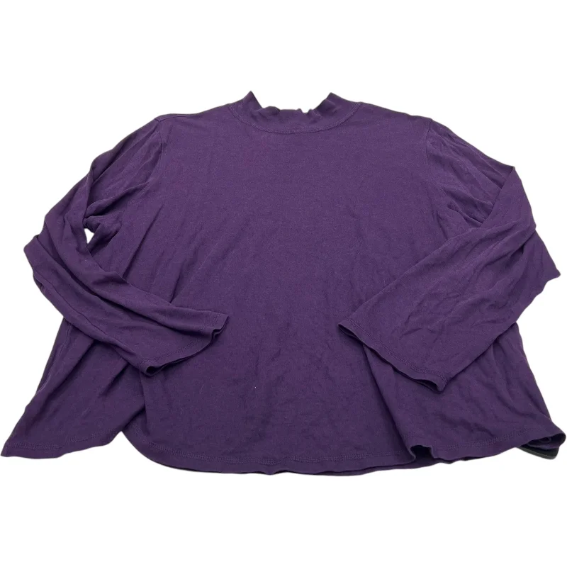 Top Long Sleeve By West Bound In Purple, Size: 2x Confident Men's Power