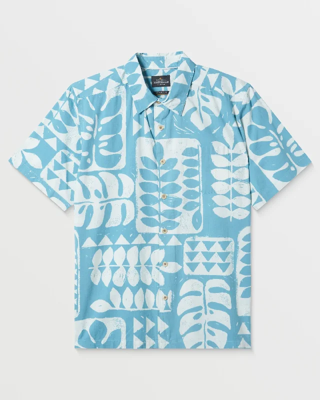 Waterman Turtle Island Shirt - Reef Waters Preppy Men's College