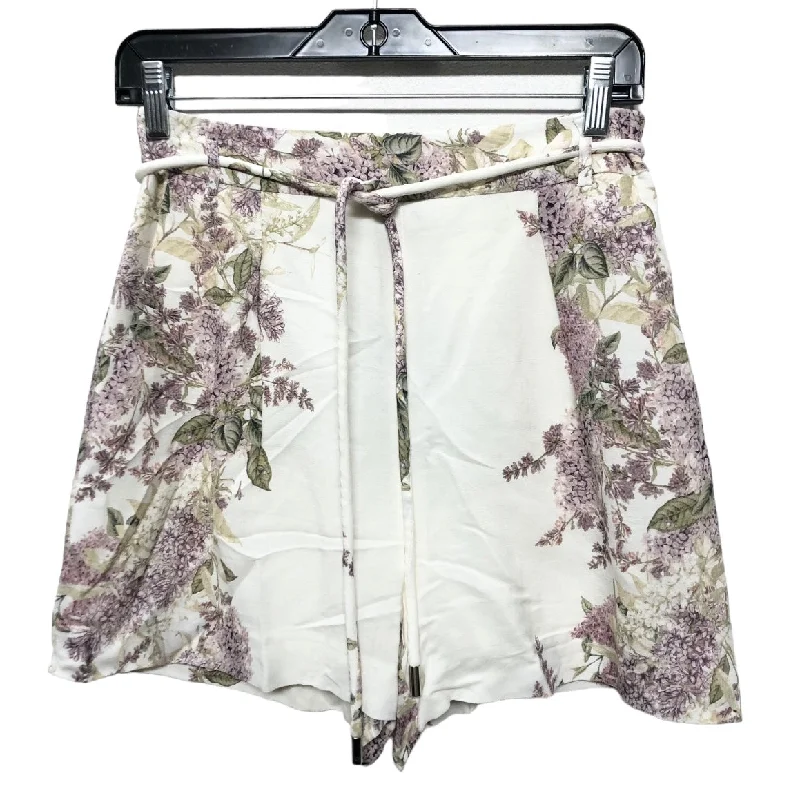 Shorts By Antonio Melani In Floral Print, Size: 4 Classic Men's Pin