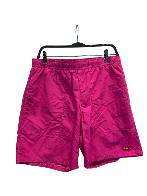 Supreme/Shorts/M/Nylon/PNK/MESH PANEL WATER SHORTS Cool Men's Skate