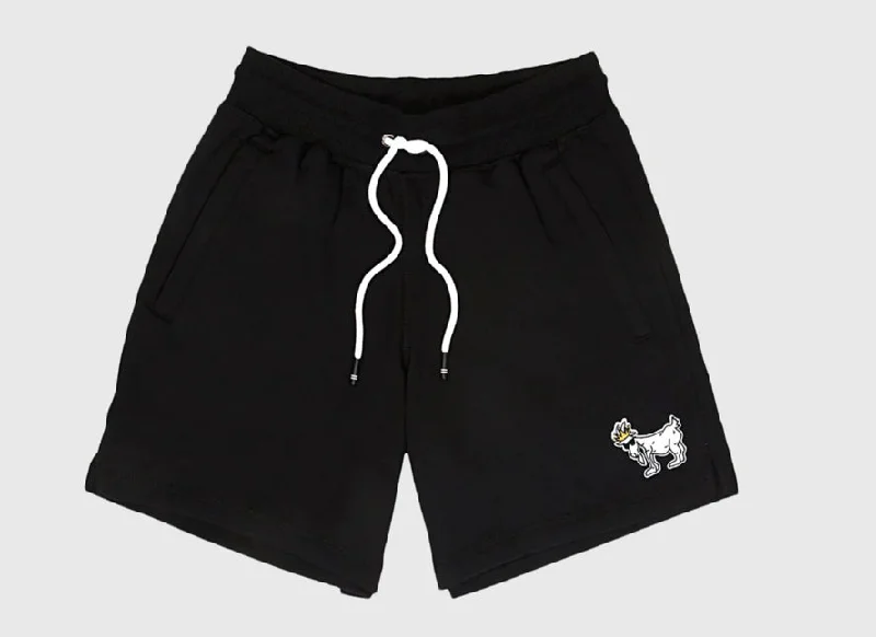GOAT SWEAT SHORTS - BLACK Preppy Men's College