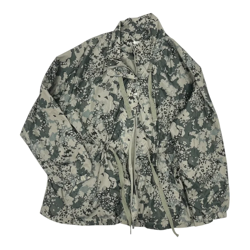 Jacket Windbreaker By Maurices In Camouflage Print, Size:2X Gym