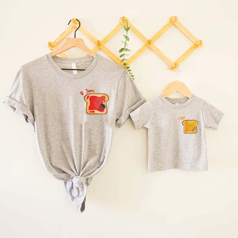 Peanut Butter & Jam Matching Mum & Kid T-shirts Tailored