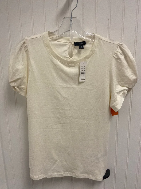Top Short Sleeve Basic By J. Crew In Cream, Size: S Modern Men's 