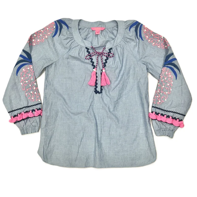 Top Long Sleeve Designer By Lilly Pulitzer  Size: Xxs Masculine Men's 
