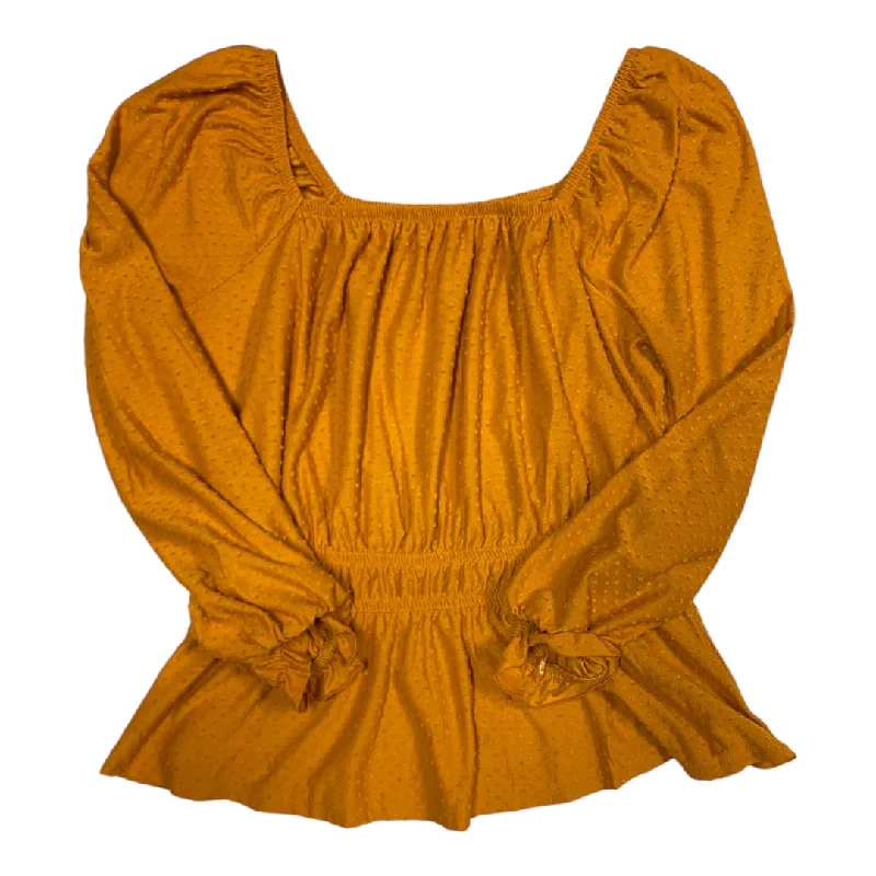 Top Ls By Lane Bryant In Gold, Size:16 Earthy Men's Sustainable 