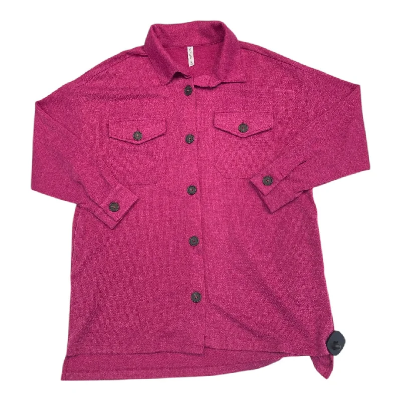 Top Ls By Zenana Outfitters In Pink, Size:M Edgy Men's Punk