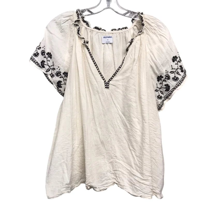 Top Ss By Old Navy In Cream, Size:2X Masculine Men's 