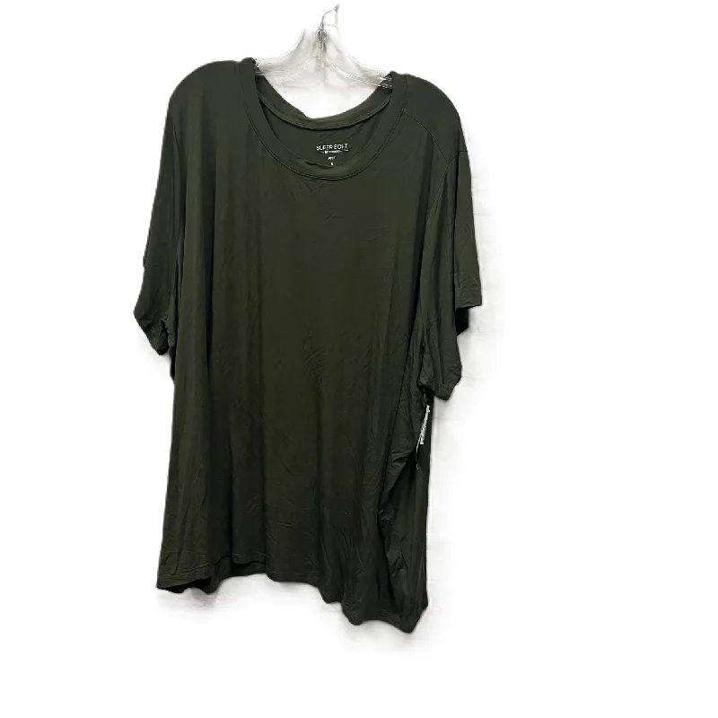 Top Short Sleeve By Torrid In Green, Size: 6x Bohemian Men's Free