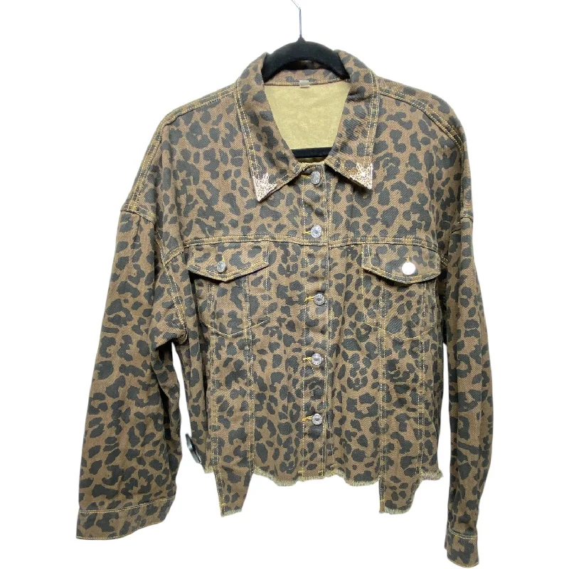 Jacket Denim By Clothes Mentor In Animal Print, Size: Xl Cclassic Men's Tweed