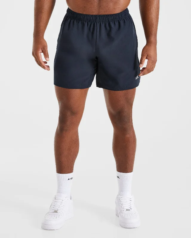 Core 5" Shorts - Navy Sleek Men's Contemporary 