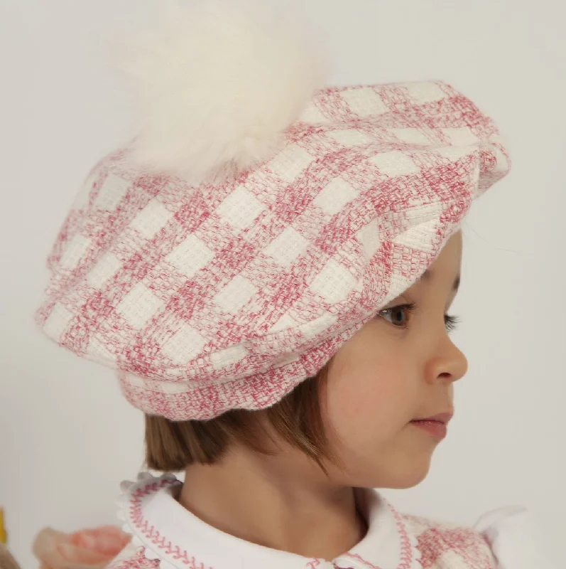 Pink Gingham Beret Adventure