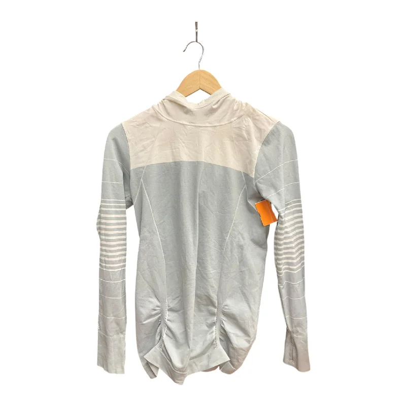 Athletic Top Long Sleeve Hoodie By Athleta In Grey, Size: M Artistic Men's Hand