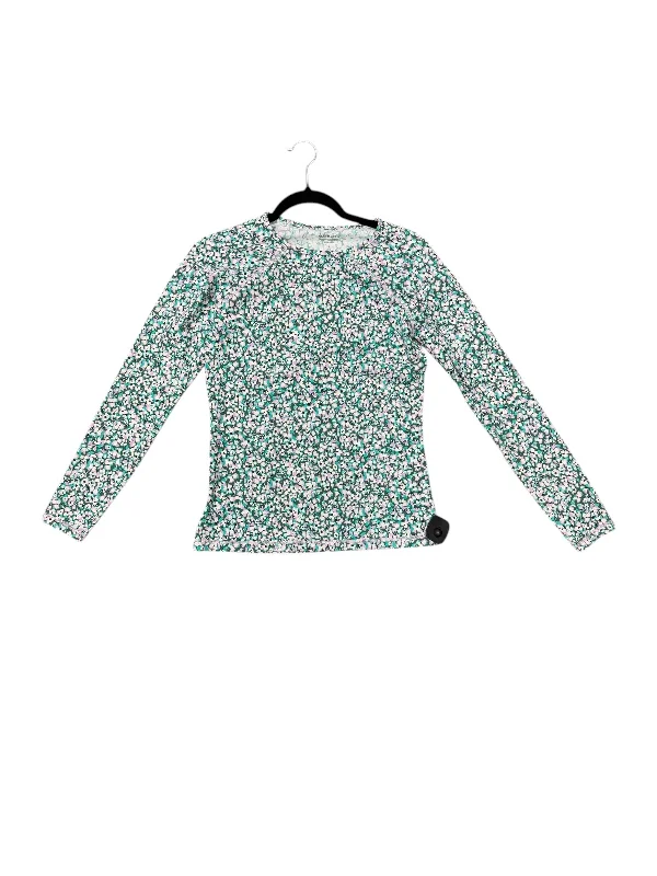 Athletic Top Long Sleeve Crewneck By Athleta In Floral Print, Size: M Unique Men's Upcycled