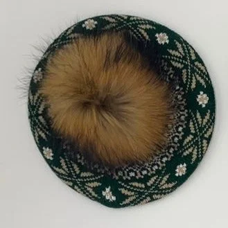 Rahigo Emerald Green Beret Modern Men's Geometric