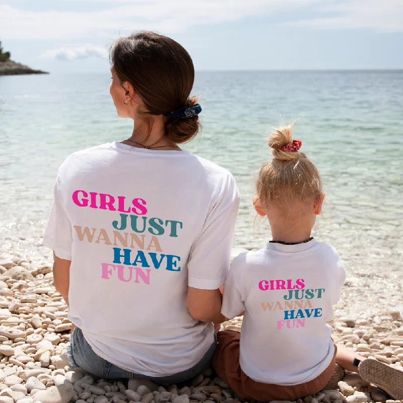 Girls Just Wanna Have Fun Matching Tees Refined Men's European