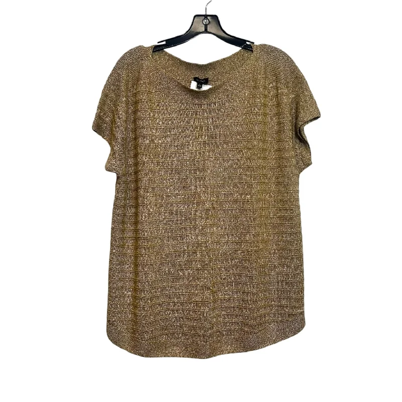 Top Short Sleeve By Talbots O In Tan, Size: L Trendy Men's Bucket