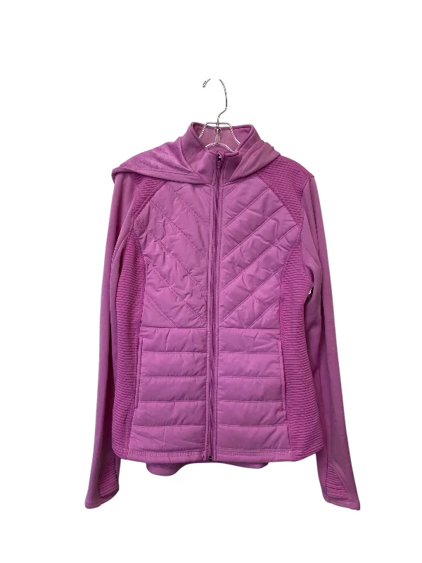 Athletic Jacket By Tek Gear In Pink, Size: L Laid