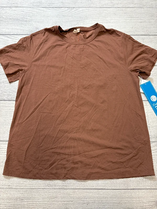 Athletic Top Short Sleeve By Lululemon In Brown, Size: 6 Refined Men's Hand