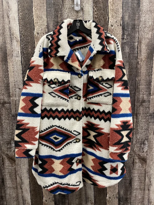 Coat Faux Fur & Sherpa By Ultra Flirt In Multi-colored, Size: 2x Minimalist Men's Casual 