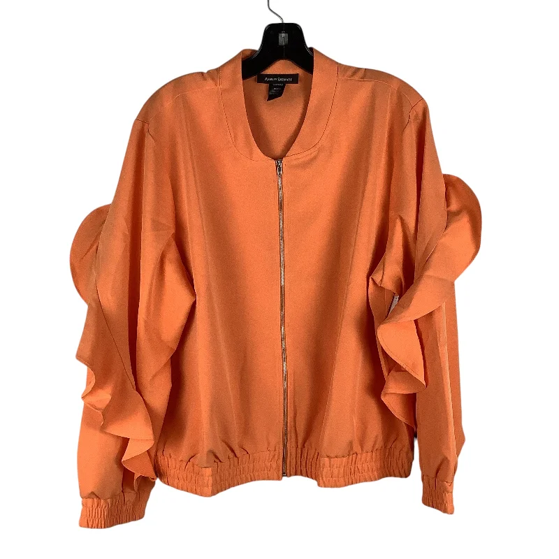 Jacket Other By Ashley Stewart In Orange, Size: 2x (18/20) Sporty Men's Tennis