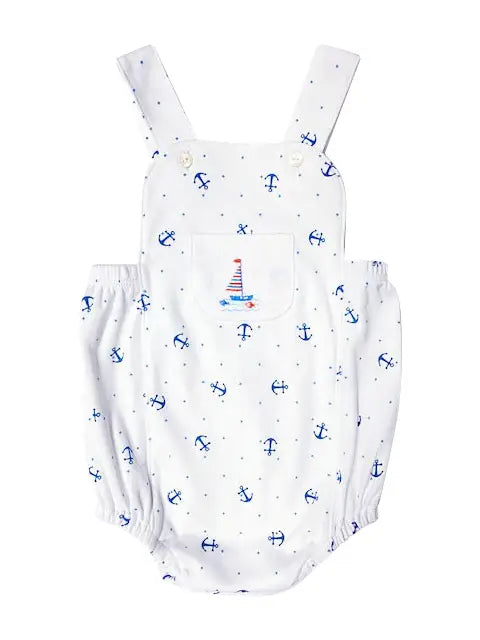 Anchor Print Infant Romper Elegant Men's Cashmere