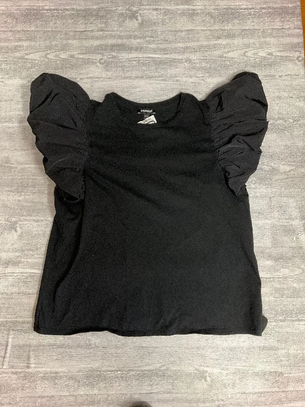 Top Short Sleeve By Express In Black, Size: Xl Vintage Men's 1970S Disco