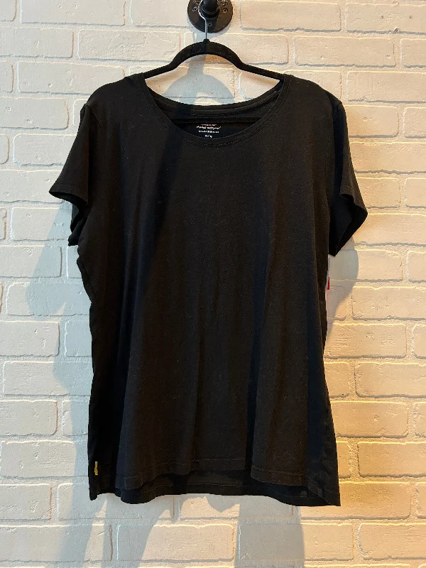 Top Short Sleeve Basic By Banana Republic In Black, Size: Xl Refined Men's European