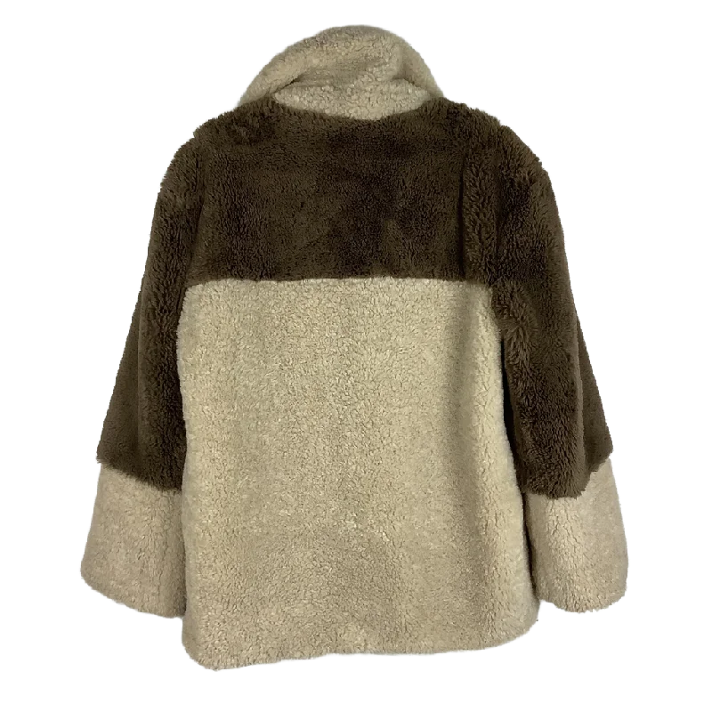 Jacket Faux Fur & Sherpa By Steve Madden  Size: M Tailored