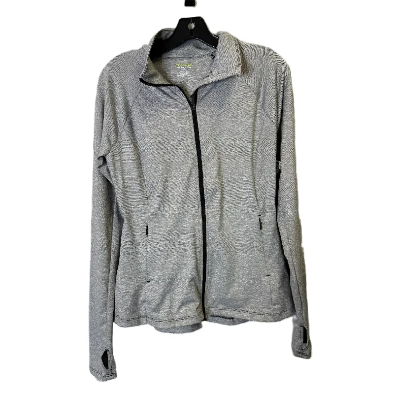 Athletic Jacket By Tek Gear In Grey, Size: S Casual Men's Japanese 