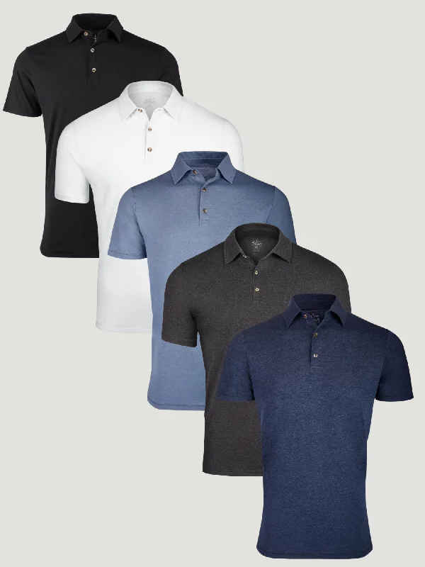 Best Sellers Polo 5-Pack Monochromatic All