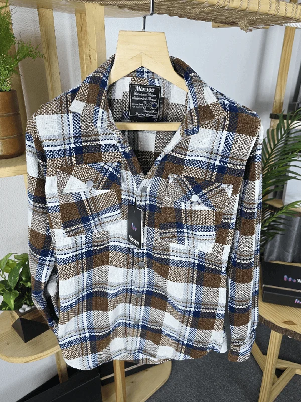 Heavy Jacquard Shirt 6 Trendy Men's Bucket