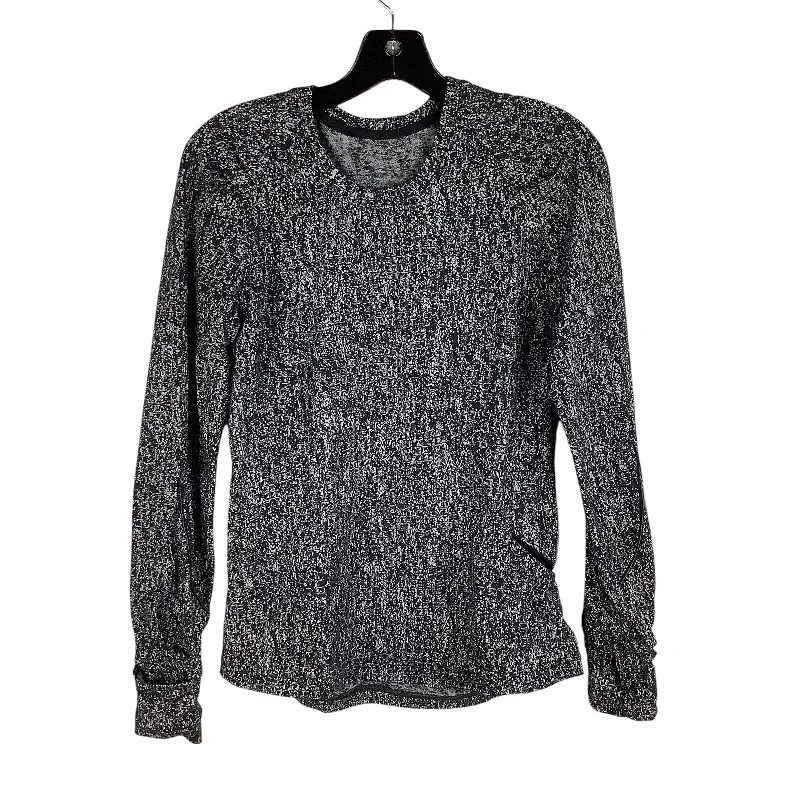 Athletic Top Long Sleeve Collar By Lululemon In Grey, Size: 6 Modern Men's 